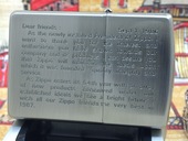 总裁公开信防风打火机ZIPPO 1998年C全新熏铬蚀刻侧签版 原装 正版