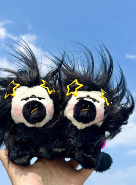 杜杜白脸僧面猴挂件潮酷萌可爱创意公仔学生书包包车钥匙扣挂饰礼