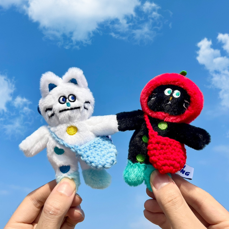 潮酷萌可爱创意搞怪靴子小猫挂件