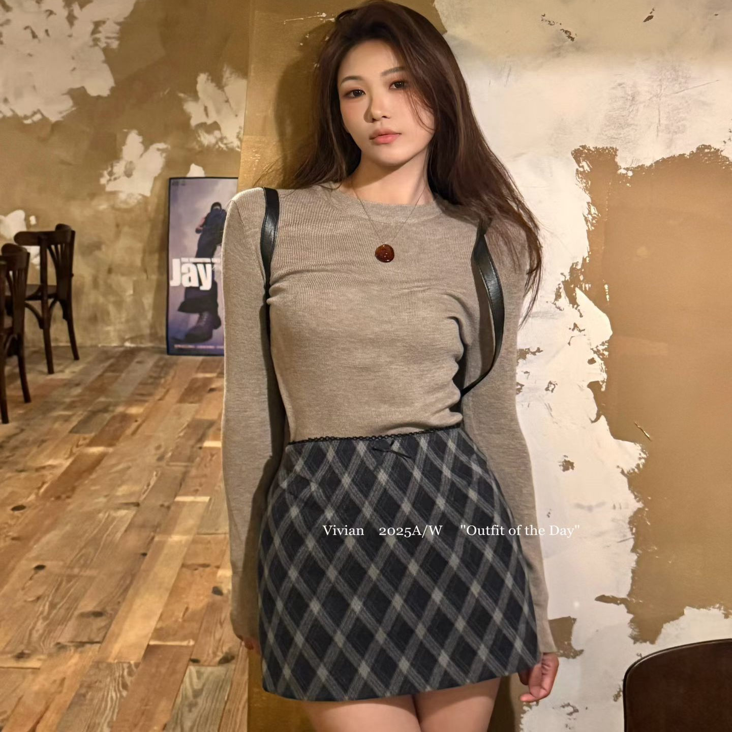 穿搭修身针织衫圆领长袖内搭上衣