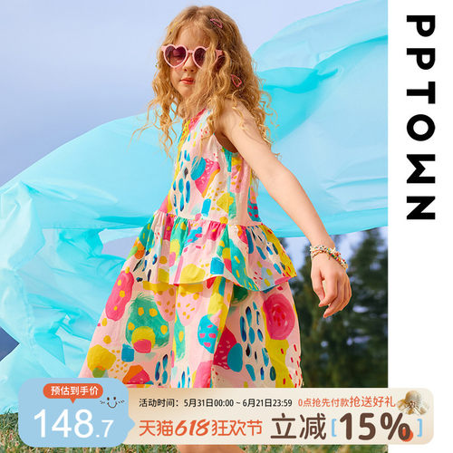 女童连衣裙薄款纯棉夏季