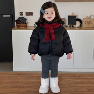 宝宝冬季保暖棉衣外套新款加厚儿童连帽棉服韩版童装女童冬装