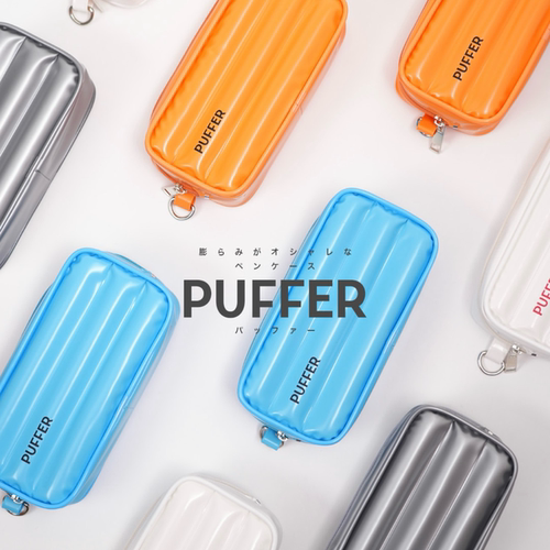 现货日本进口SUN-STAR太阳星新品PUFFER系列缓冲笔袋文具笔盒化妆