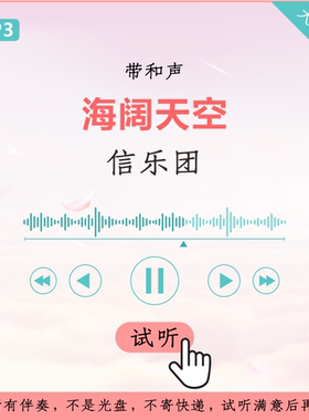 信乐团 海阔天空 原版伴奏 带和声 高品质