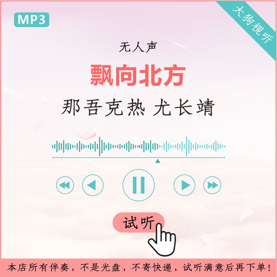那吾克热 尤长靖 飘向北方 中软音源