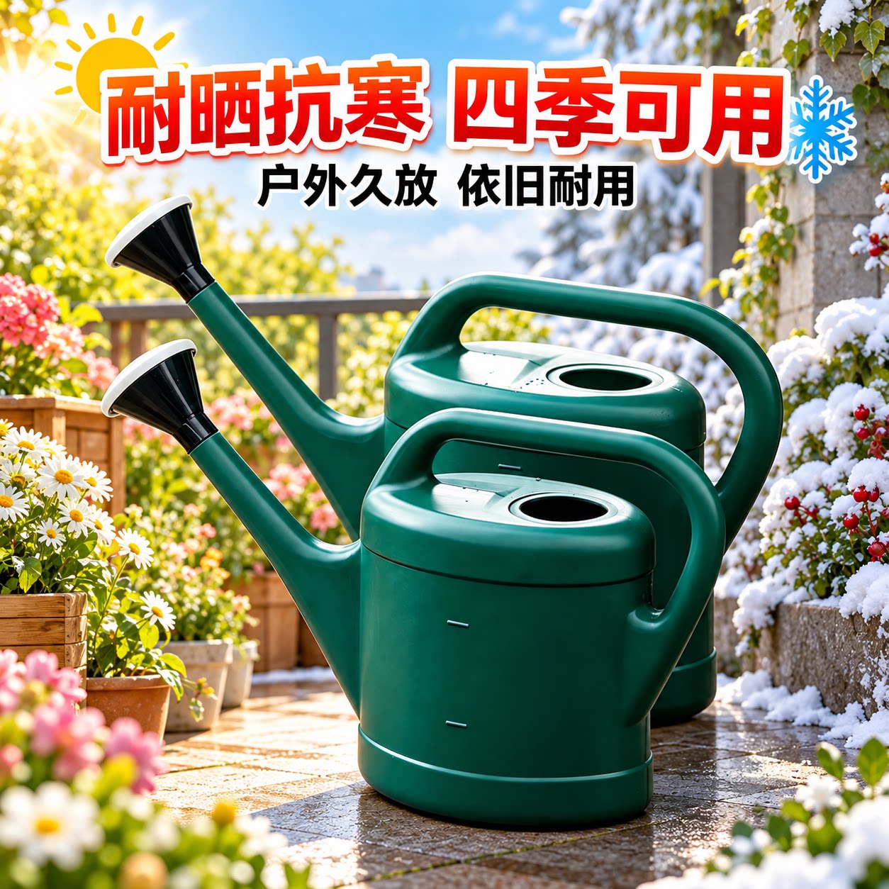 出口款塑料大洒水壶水壶淋水壶家用浇花用喷壶长嘴园艺喷壶小花洒