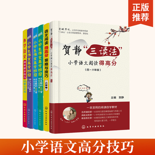 贺静三读法小学语文阅读得高分+得高分策略与技巧+花生酥的100堂作文点评课+花生酥的30堂作文课+提分技巧全6册告别阅读误区阅读