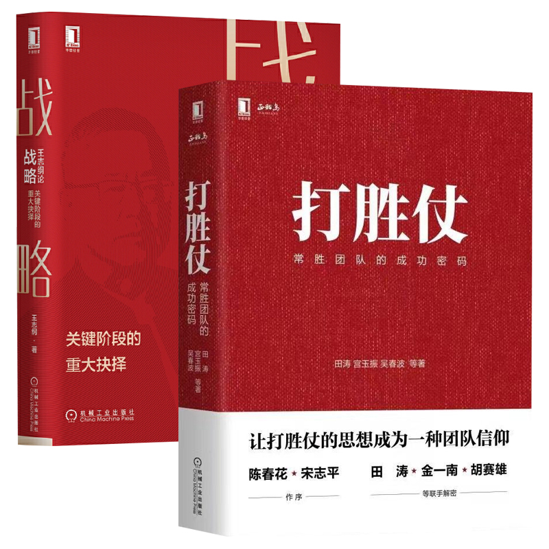 打胜仗：常胜团队的成功密码+王志纲论战略:关键阶段的重大抉择 全2册 田涛宫玉振吴春波管理书籍企业王志刚战略书籍企业管理战略