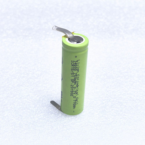 松下电芯全新剃须刀电池14500 3.6V 750mAh锂离子电池带焊脚