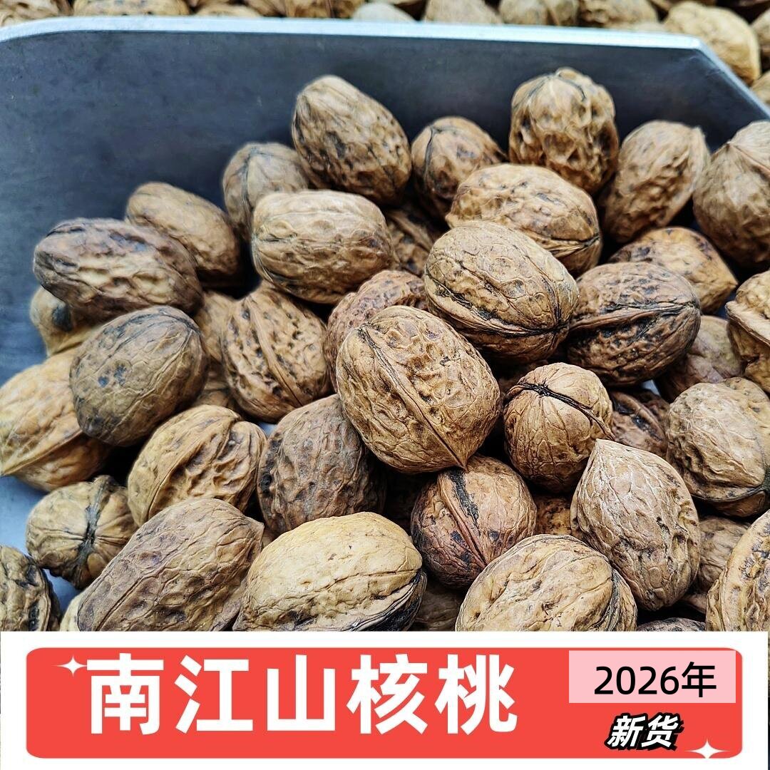 四川巴中特产南江大山山核桃野山核桃晒干核桃老树核桃坚果干果