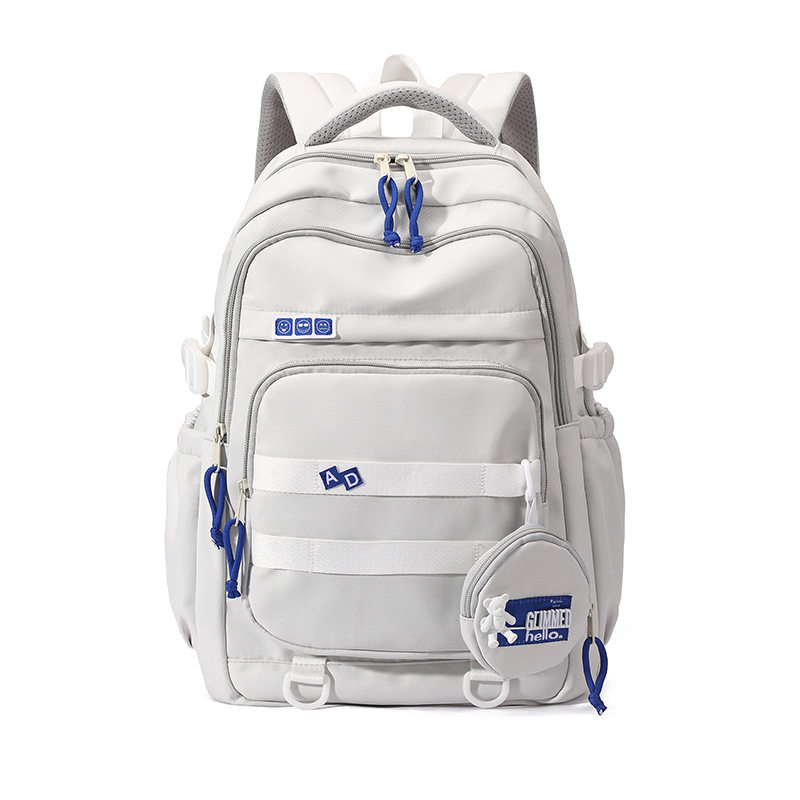 新品护脊减负多分层口袋双肩书包