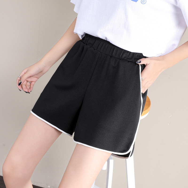 【909】运动薄款短裤女夏季外穿中腰休闲女装阔腿三分裤显腿长