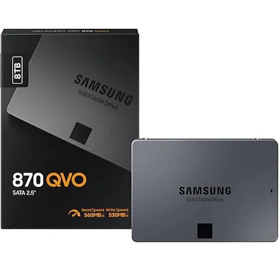 Samsung/三星 870 QVO 8TB 8T 2.5寸SATA3口SSD固态硬盘 全新原装 电脑硬件/显示器/电脑周边 固态硬盘 原图主图