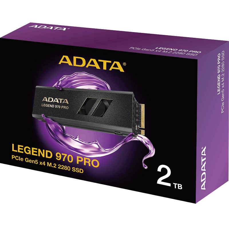 AData/威刚 LEGEND 970 PRO PCIe Gen5 M.2固态硬盘1T 1TB 2T 2TB