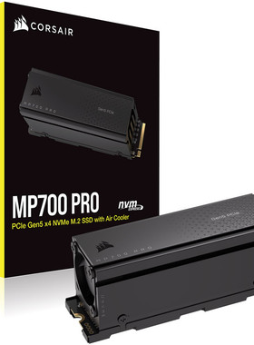 美商海盗船Corsair MP700 PRO SE Elite 1TB 2TB 4TB SSD风冷散热