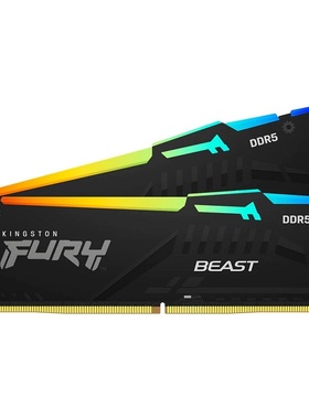 金士顿Kingston野兽 FURY Beast 32GB DDR5 RGB 5600 6000 内存条