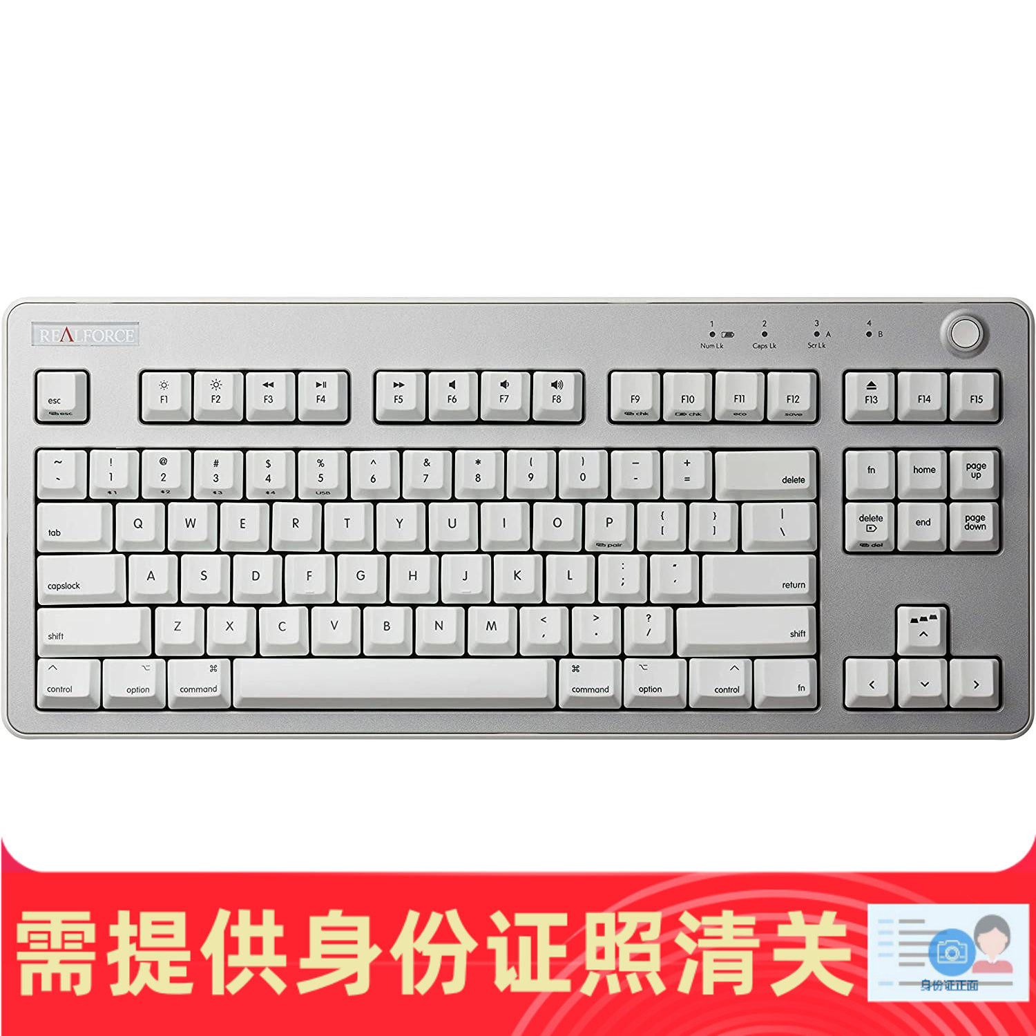 REALFORCE Topre R3 MAC专用无线蓝牙静音版静电容键盘 日本代购