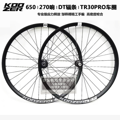 KOOZER XM650高强度270响轮组TR30pro圈AM FR DH重型山地轮boost