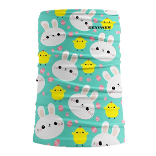 儿童围脖夏季男童女童冰丝防晒面纱夏天户外挂耳脖套遮脸面罩面巾