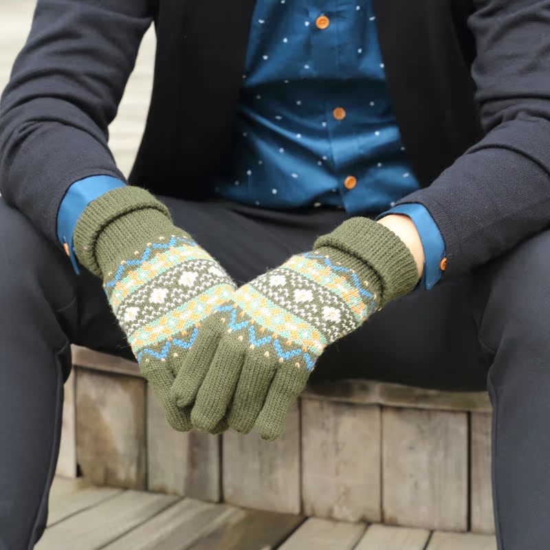 Gants pour homme      en de laine - Ref 2782650 Image 3