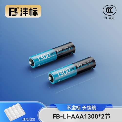 沣标（FB）锂电镍氢混用充电器五5号AAA七7号可充电电池套装 电动牙刷/无线键盘鼠标/智能电子门锁玩具电池