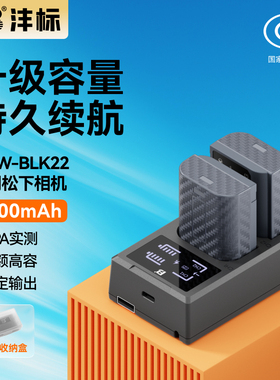 沣标DMW-BLK22相机电池26适用松下DC-S5M2 S5 S9 GH6 GH5M2全画幅数码微单LUMIX S5配件Panasonic充电器套装