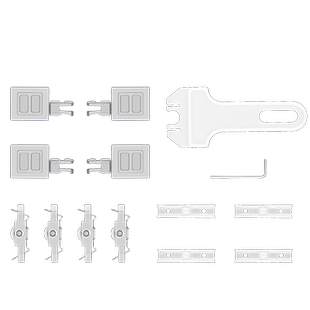5-8mm玻璃移门轨道滑轮书柜展柜双轨滑道滚轮套装玻璃柜趟门配件