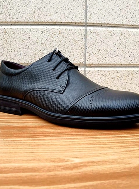 豆家休闲鞋男头层牛皮软底断码春季系带德比鞋正装皮鞋男真皮透气