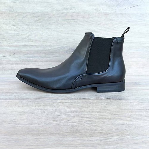 英伦切尔西靴男真皮木根底大码