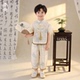 夏季 套装 薄款 宝宝端午儿童唐装 新中式 小男孩演出古装 汉服男童短袖
