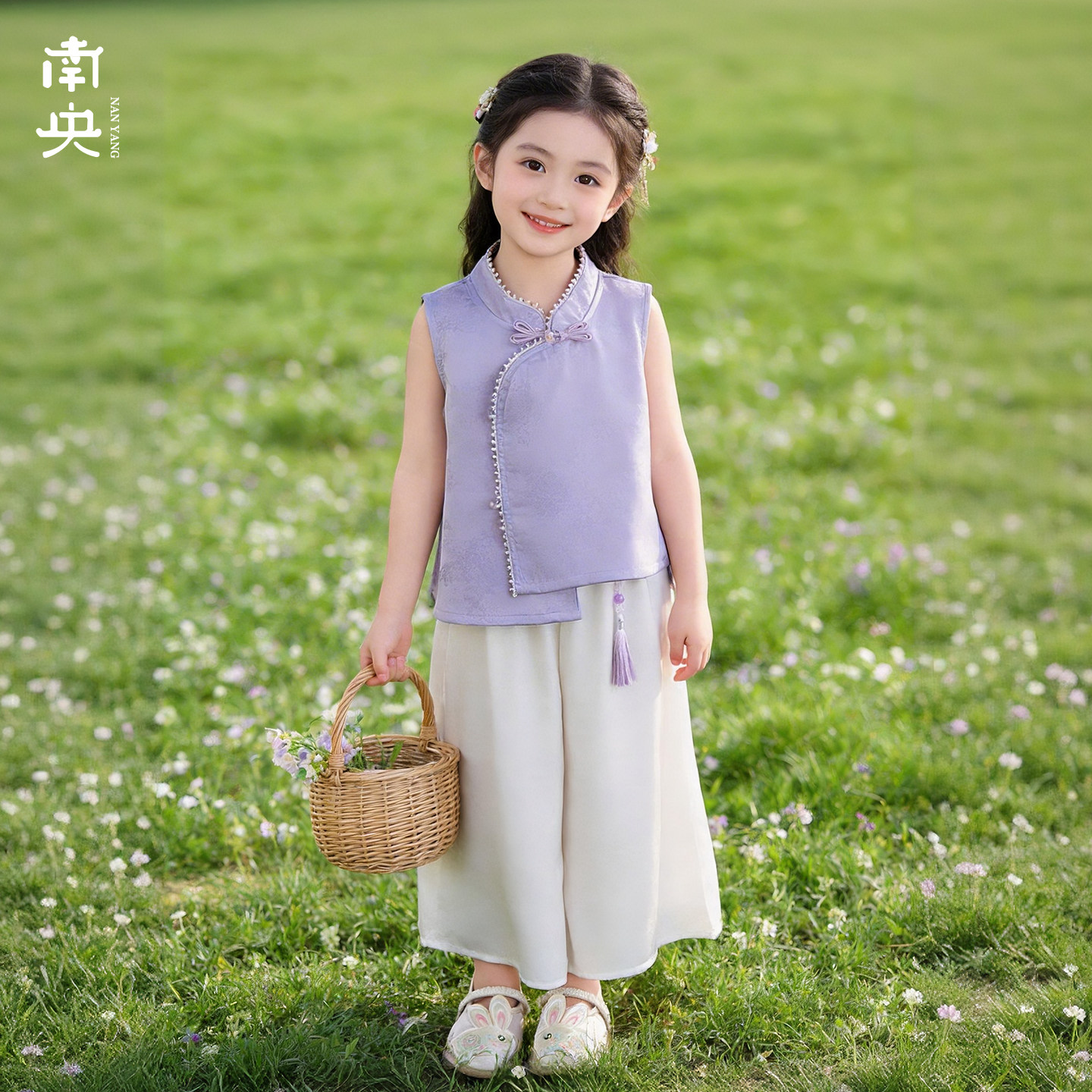 日常可穿女童改良汉服女孩超仙古装女孩夏季儿童唐装中式国风套装图片