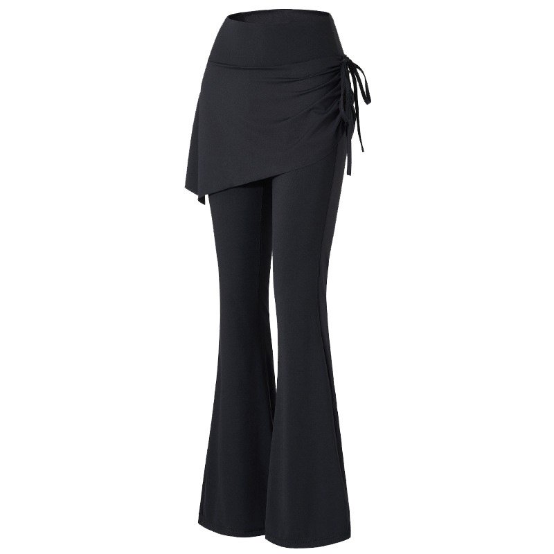 跨境高颜值假两件瑜伽裤女紧身提臀喇叭裤户外健身跑步运动长裤新,运动/瑜伽/健身/球迷用品,瑜伽套装,淘宝优惠券,粉丝福利购,淘宝优惠卷