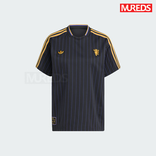 曼联官方正品阿迪达斯三叶草足球休闲文化运动宽松短袖球衣JN2818