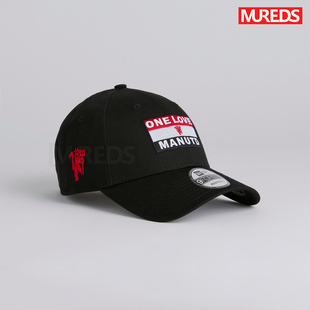 曼联官方New 现货 Era可调节棒球帽9FORTY球迷旗帜黑色英国正品