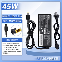 【3C Certification 】 Compatible with Lenovo notebook charger Compatible with thinkpad book Computer power Adapter 65w Legion y7000 Xiaoxin air13 14 Type-C Charging cable thumbnail 2
