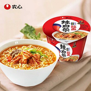 农心辣白菜117g*16碗面桶面整箱包邮方便面速食面汤面韩国泡面