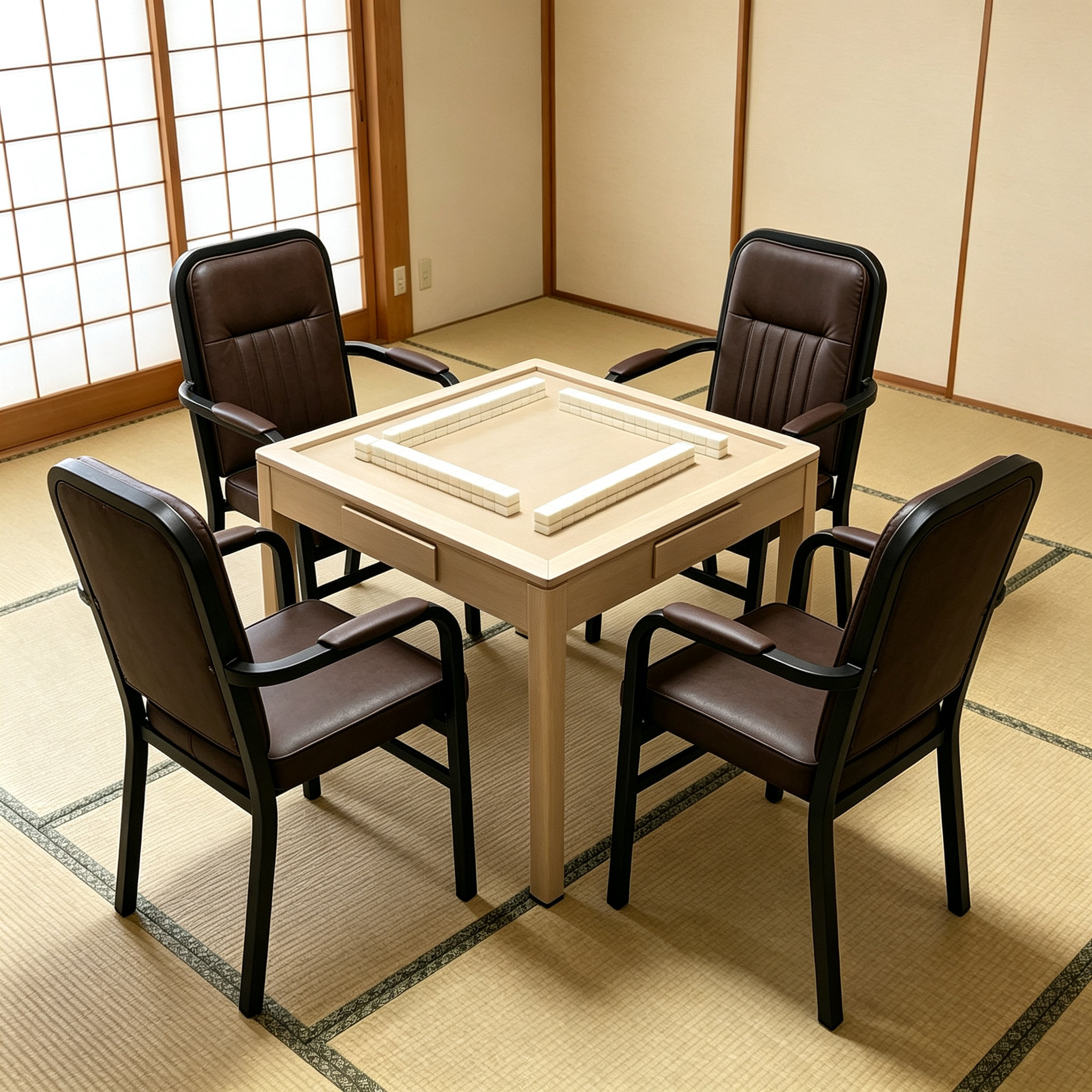 8号4张麻雀麻将机专用椅子靠背棋牌椅子凳子棋牌室椅家用麻将椅子