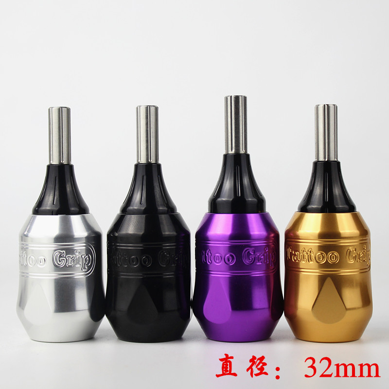2020新款铝合金一体手柄-32MM 一体针纹身手柄 纹身器材辅助工具