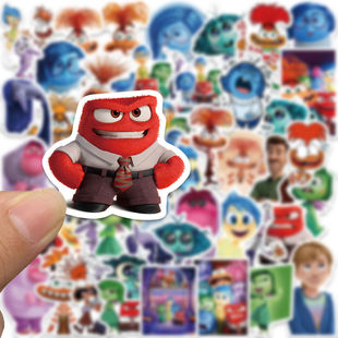 50张头脑特工队2贴纸动画片电影忧忧厌厌笔记本装 饰diy防水贴画