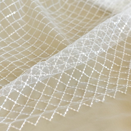 Кружевные блестки для ногтей, ткань, свадебное платье, с вышивкой, кружевное платье