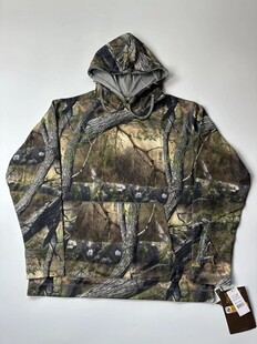 立体感男士春秋户外加绒仿生迷彩外套大码连帽卫衣伪装掩护钓鱼服