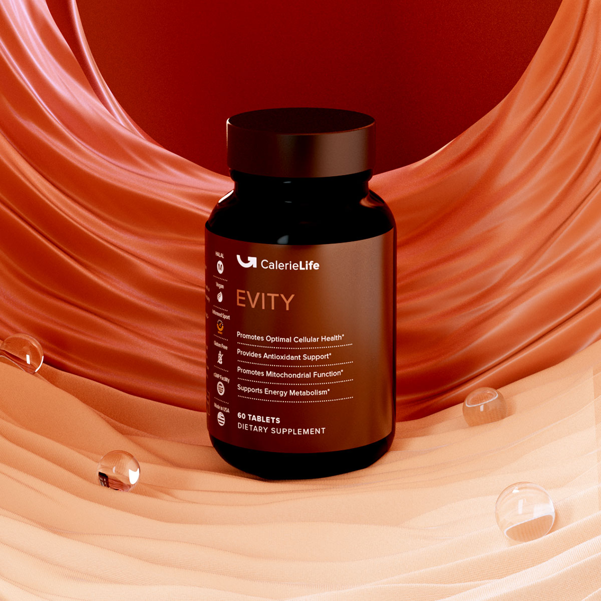 美国美商凯丽Calerie活力素EVITY细胞能量补充剂60片/瓶正品AKG