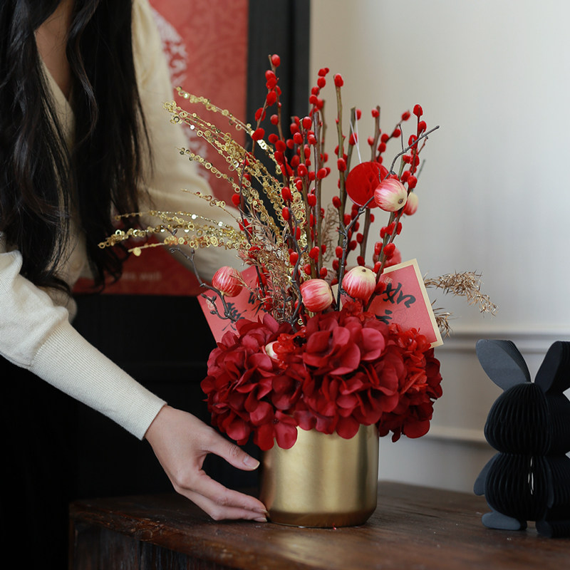 ladylike 乔迁礼订婚开业仿真花招财摆件 桃人喜欢装饰灯笼福桶,家居饰品,仿真花/假花,淘宝优惠券,粉丝福利购,淘宝优惠卷