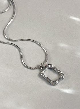 郝熠然同款钛钢不掉色锁骨链