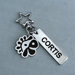 烤蹄子物料CORTIS应援签名挂件周边包挂Kpop出道男团专辑不锈钢