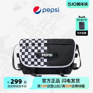 【宝藏潮品】Pepsi百事腰包斜挎腰包休闲包女斜挎腰包帆布机车包