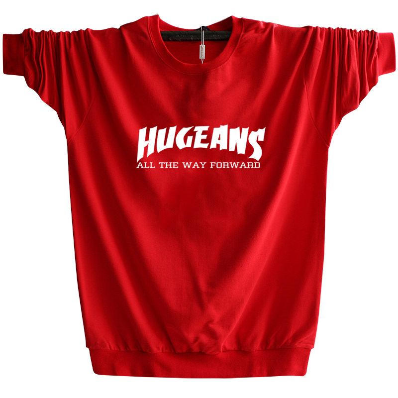 秋季男装长袖t恤青少年上衣t恤长袖高中初中学生加肥加大肥打底衫