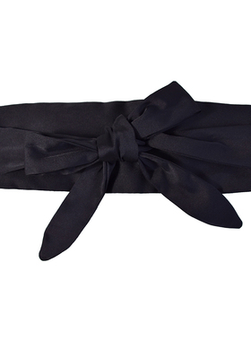 MUI复古新款极简约黑色百搭女士腰带连衣裙衬衫装饰显瘦宽腰封