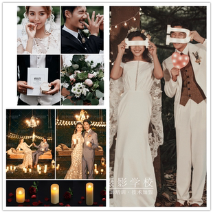 新款夜景摄影道具手拿love字母灯婚纱拍照外景海景创意旅拍灯球串