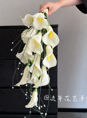 new森系ins风小众高级感手捧花婚礼手捧花领证花束流年花艺手作
